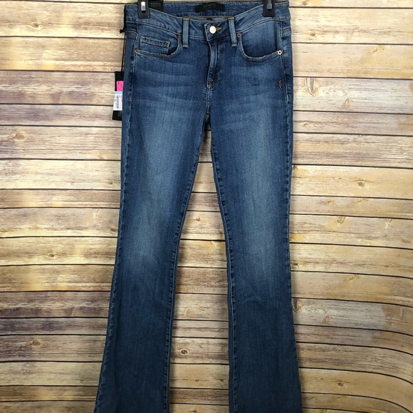 ✨ Genetic Denim Blue Leaf Fit And Flare Jeans 27 - Picture 3 of 6